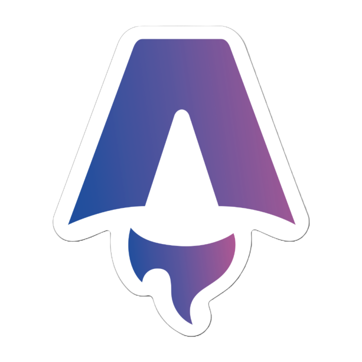 Astro Icon Gradient Sticker